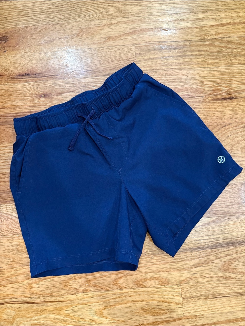 90 Degree By Reflex Navy Blue Kids Athletic Shorts (size 7/8)